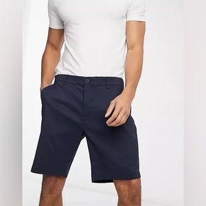 Tommy Hilfiger Men's Sport Tech Chino Navy Blue 9" Inseam Casual Shorts 33